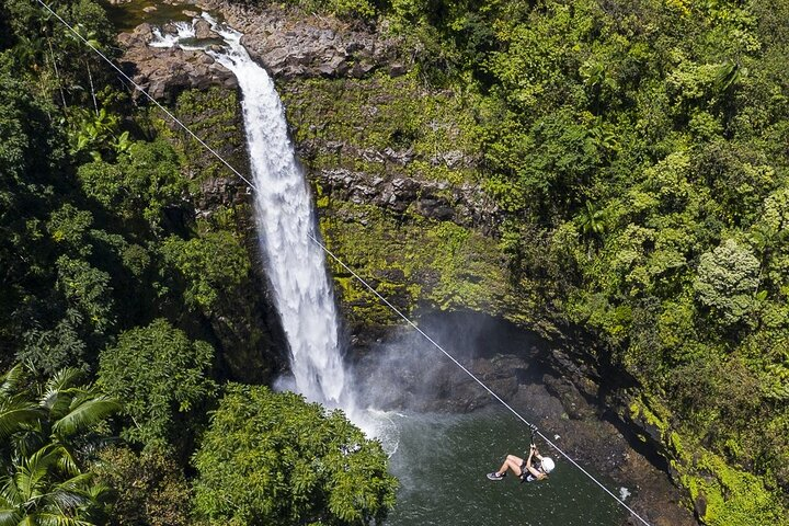 Big Island Zipline Tour Near Akaka Falls (250-ft Waterfall!) - Photo 1 of 12